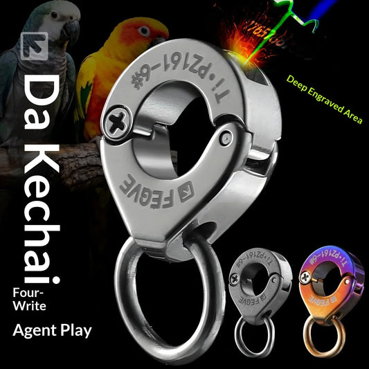 New Detachable Titanium Alloy Bird Leg Ring - ProPawPet.com