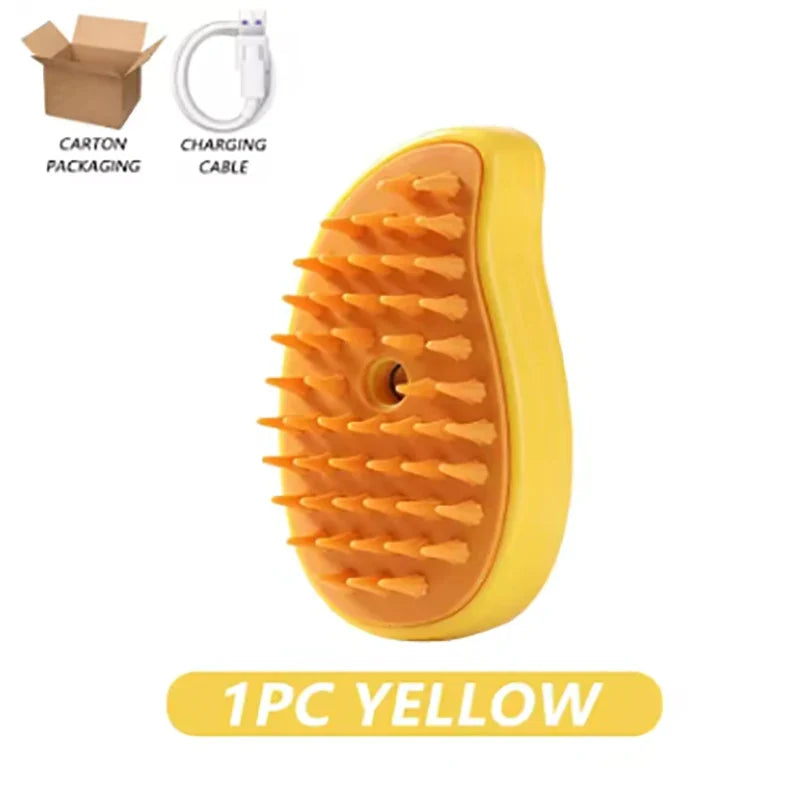 Silicone Steam Hair Removal Grooming Brush Electric Spray