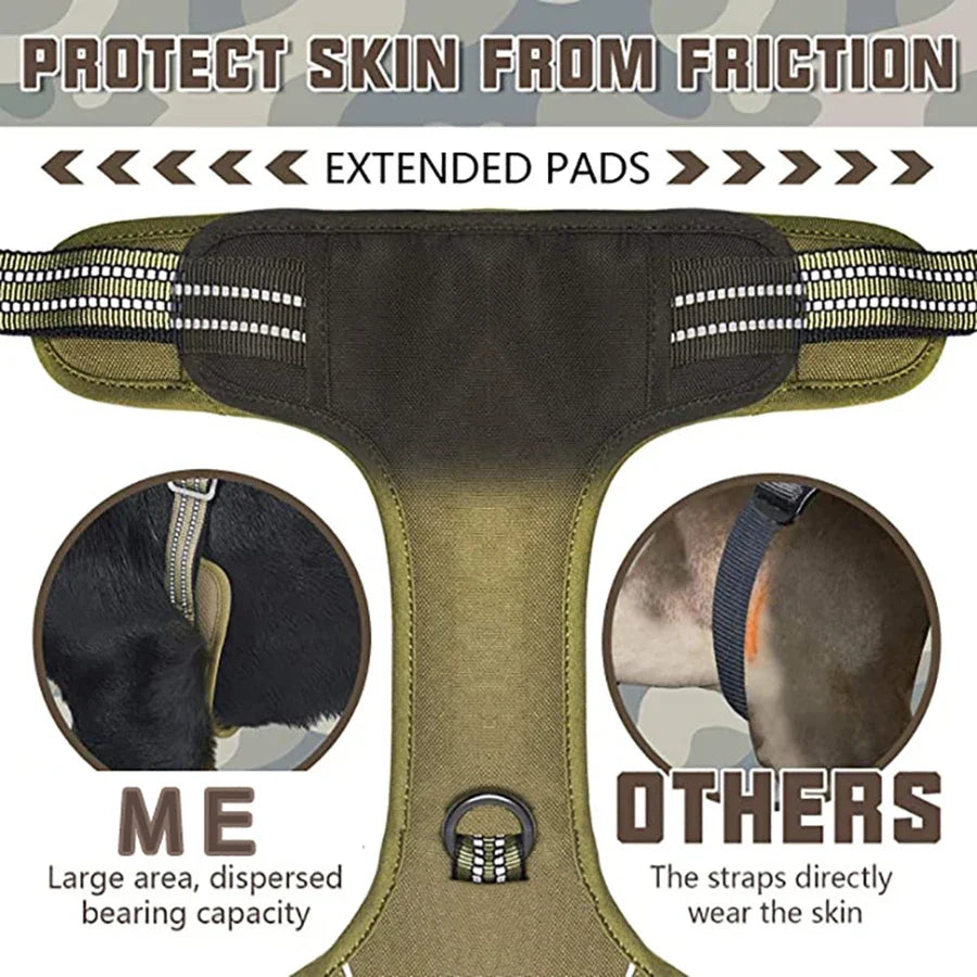 Painless No Pull Large Dog Tactical Harness - ProPawPet.com