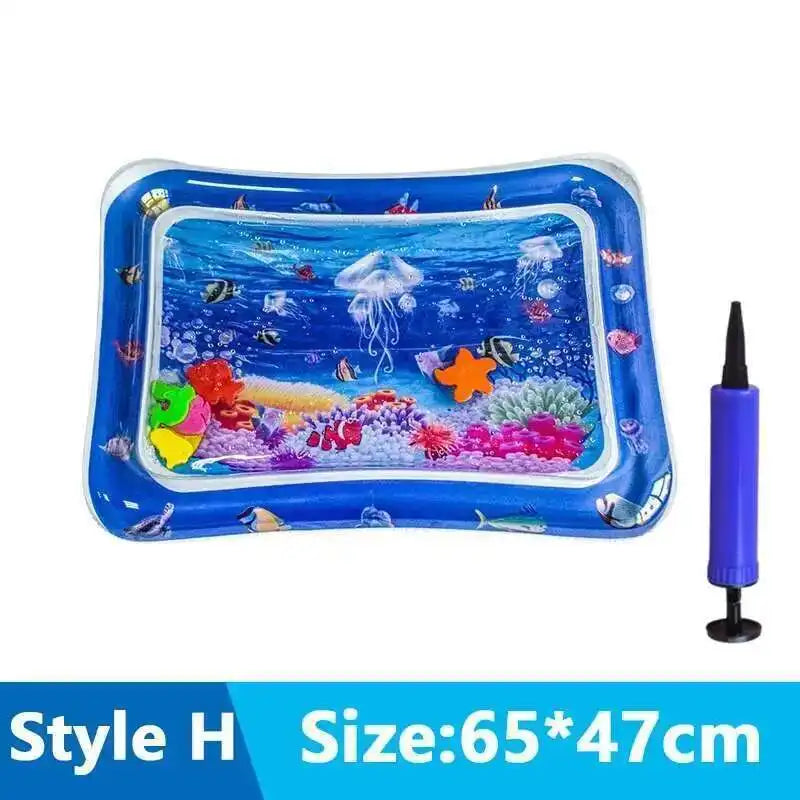 Interactive Cats Sensory Water Play Mat with Fish Thickened Inflatable Pet