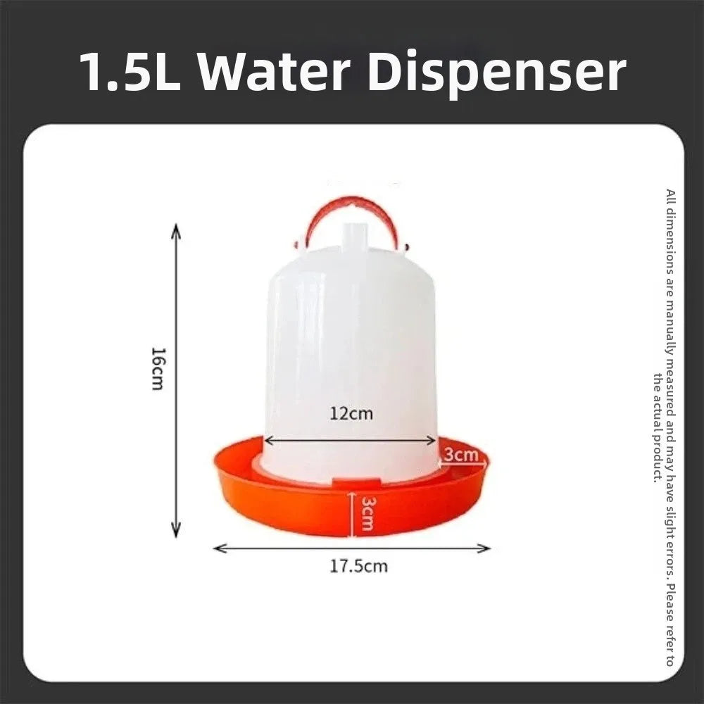 Plastic Poultry Drinker Feeder 1.5L 8L 15L - ProPawPet.com