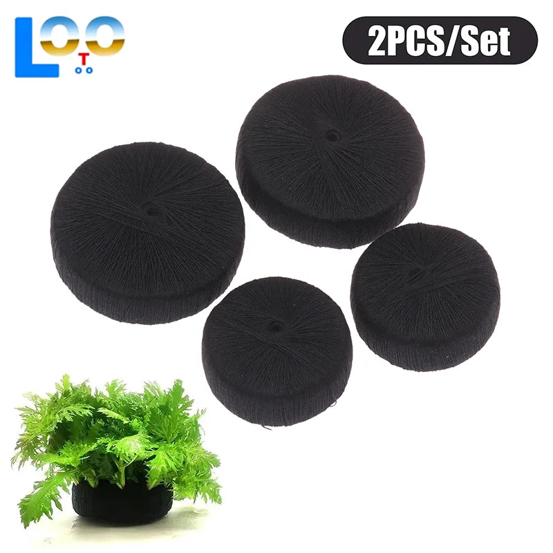 2Pcs Black Fish Tank Water Grass Planting - ProPawPet.com
