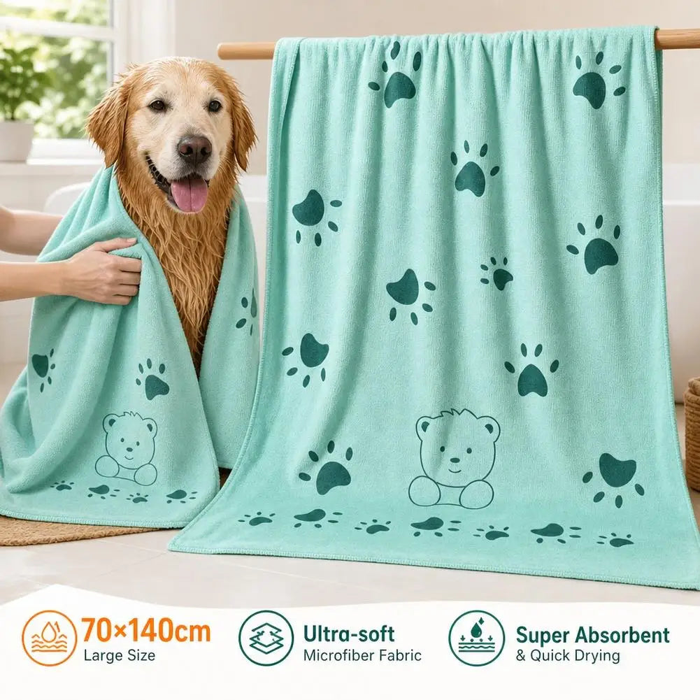 140*70cm Pet Dog Towel Soft Cartoon Super - ProPawPet.com