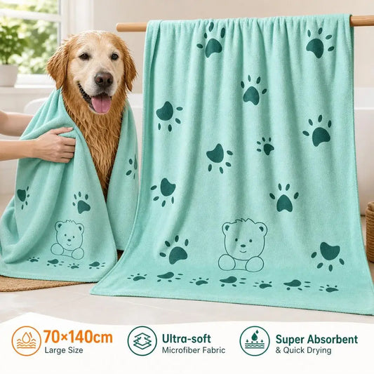 140*70cm Pet Dog Towel Soft Cartoon Super - ProPawPet.com