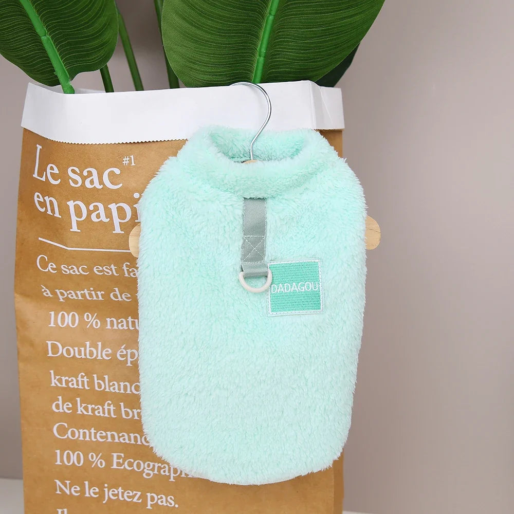 Soft Coral Fleece Pet Clothes Warm Dog Vest - ProPawPet.com