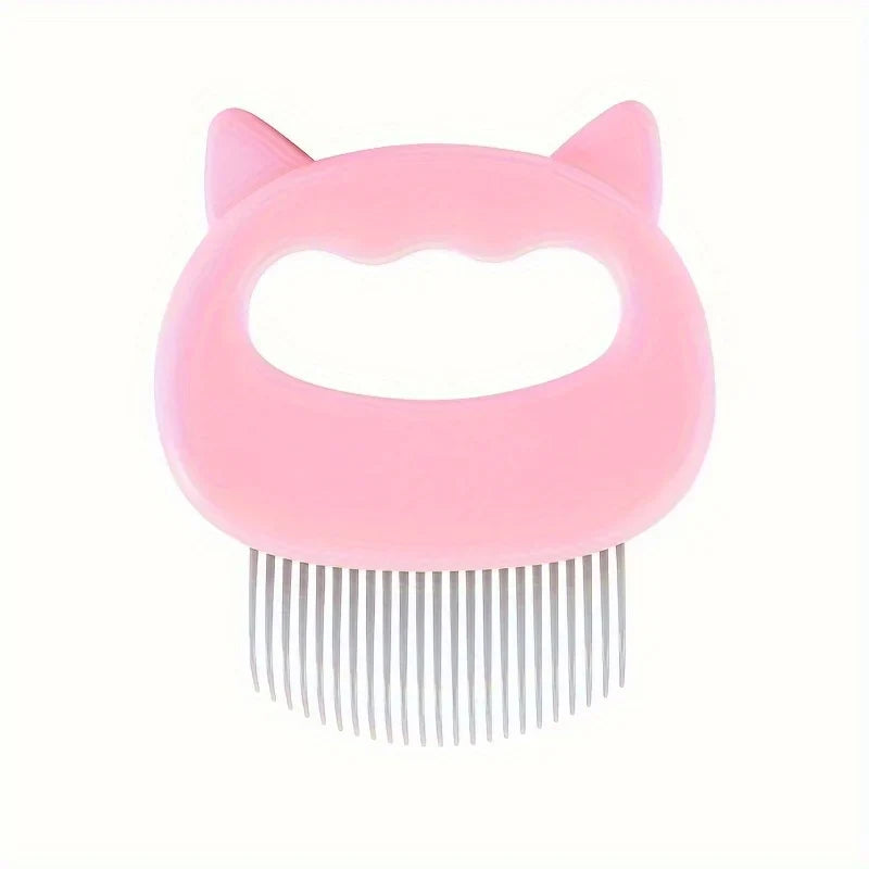 Pet Hair Removal Massaging Shell Comb Soft Deshedding Grooming Brush