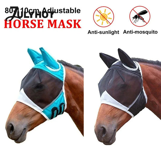 Fine Mesh Horse Equine Fly Mask With Ears - ProPawPet.com