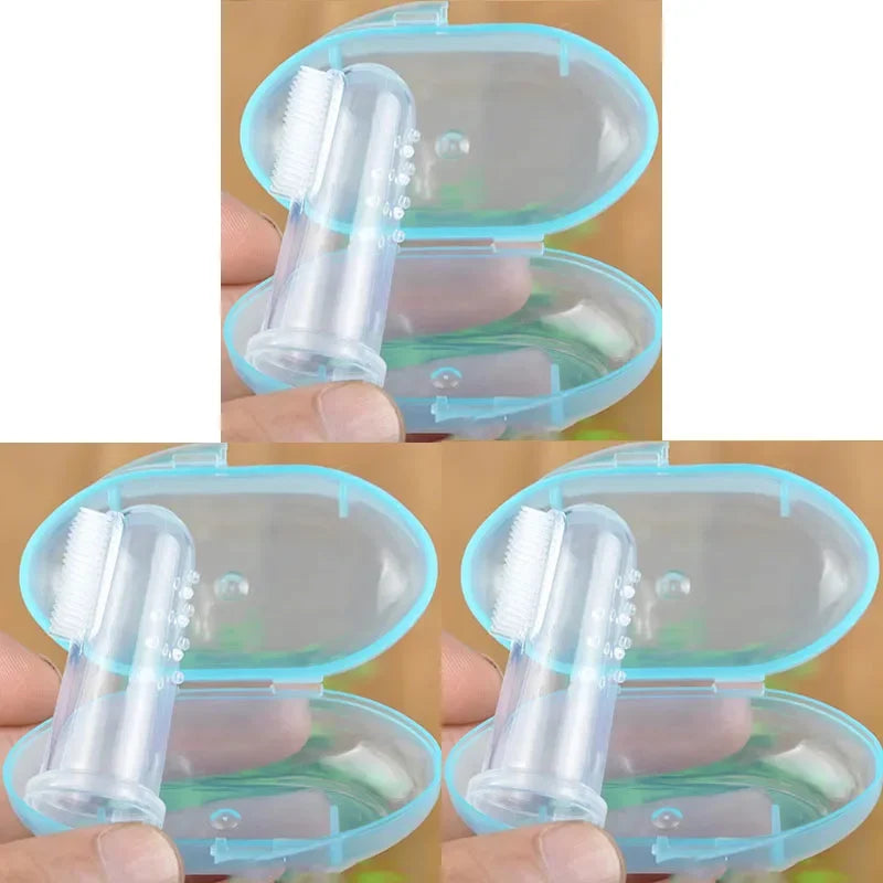 1- Super Soft Pet Finger Toothbrush Teddy Dog Brush – Nail, Paw & Dental Care