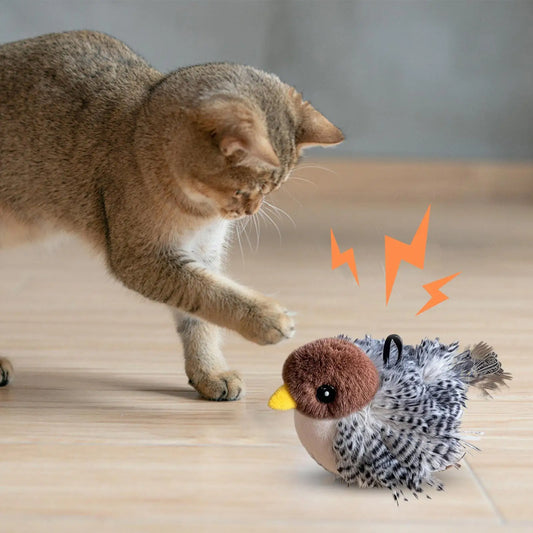 Flappy Bird Cat Toy Cute Flapping Wings Bird - ProPawPet.com