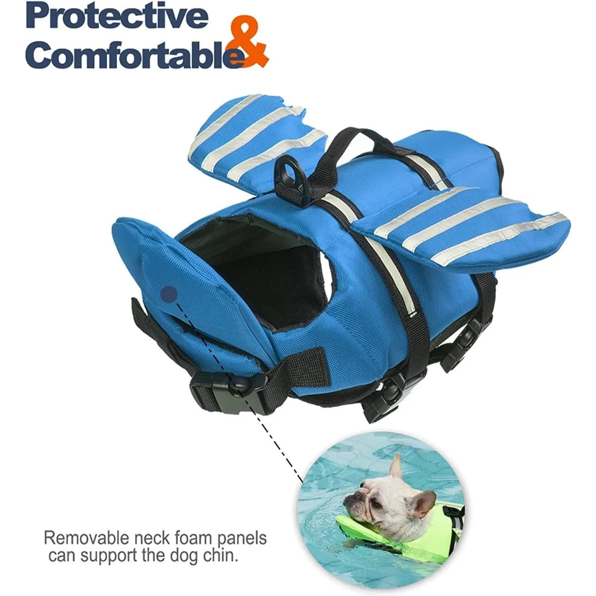 Dogs Life Jacket with Chin Float Oxford - ProPawPet.com