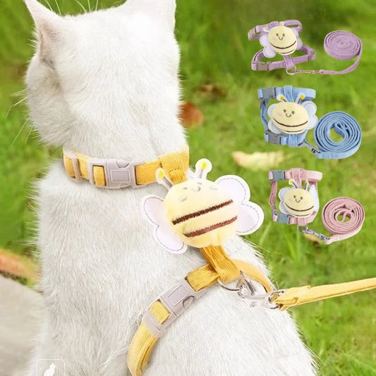 Cute Bee Animals Shape Pet Harnesses Leash - ProPawPet.com