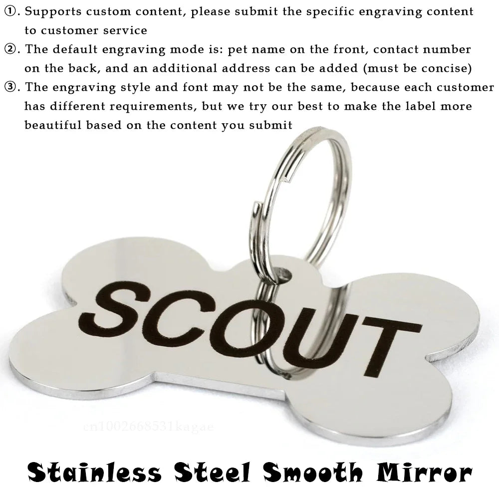 Personalized Dog Nameplate Cat Name ID Tags - ProPawPet.com