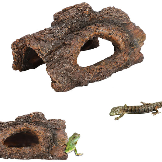 Simulation Resin Tree Bark Amphibians - ProPawPet.com