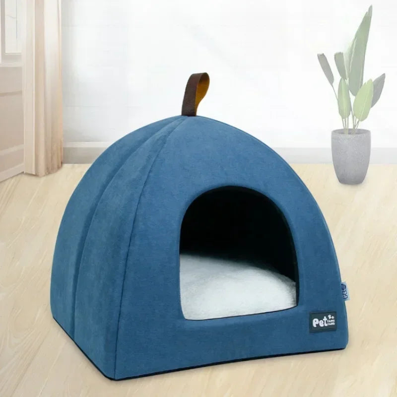 Winter Warm Pet Cave Bed Cat House Tent Soft - ProPawPet.com