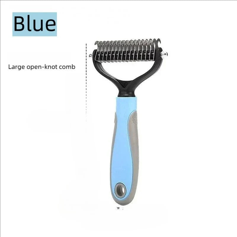 Stainless Steel Pet Deshedding Brush Double Sided Grooming Tool – 4 Colors