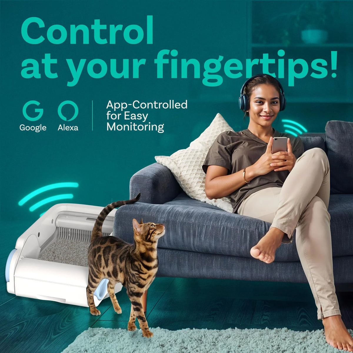 Open Smart Cat Litter Box Automatic Self - ProPawPet.com