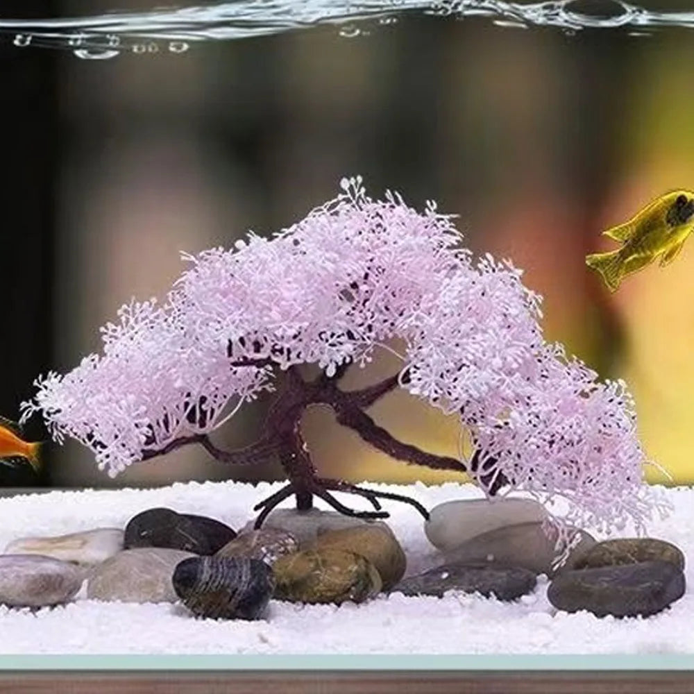 Realistic Aquarium Cherry Blossom Underwater Scene Simulation – 8 Colors