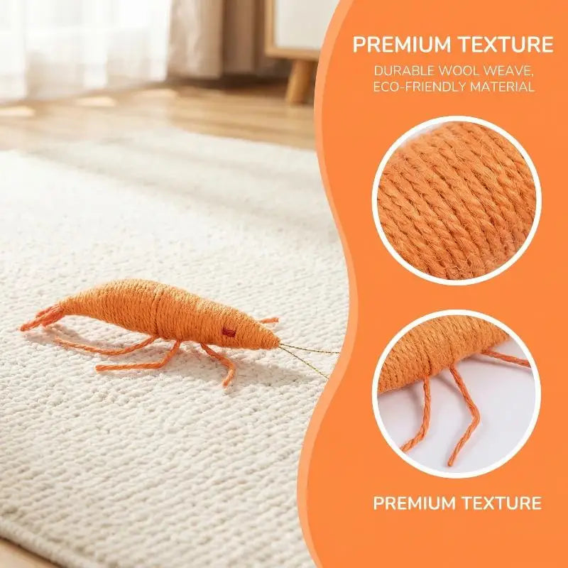 Woolen Prawn Cat Toy Contains Catnip - ProPawPet.com
