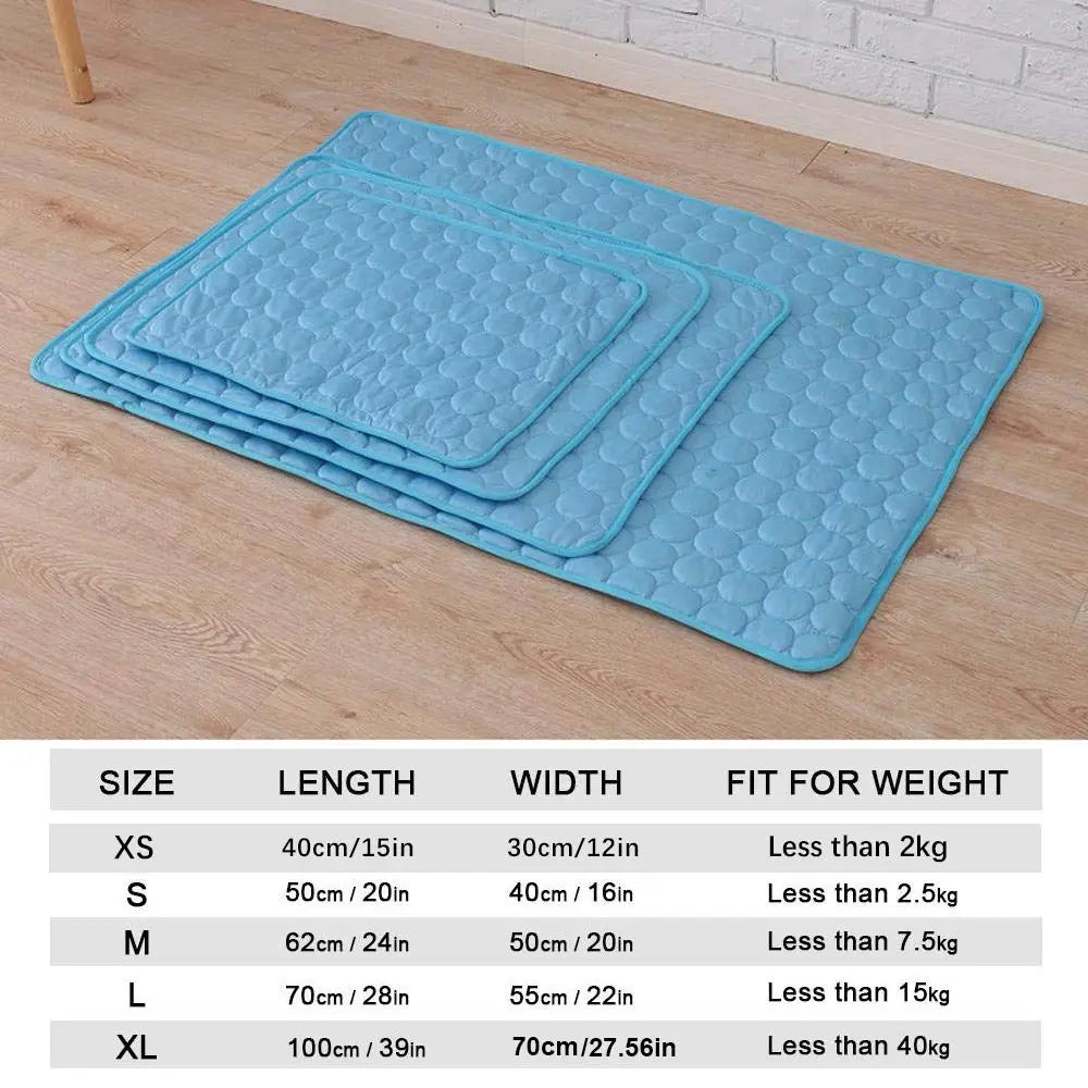 5 sizes Cold Bed Cool Ice Silk - ProPawPet.com