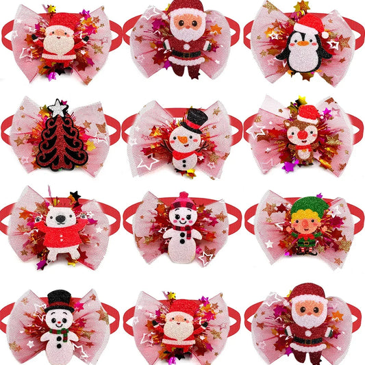 50/100pcs Christmas Pet Dog Bow Ties Dog - ProPawPet.com