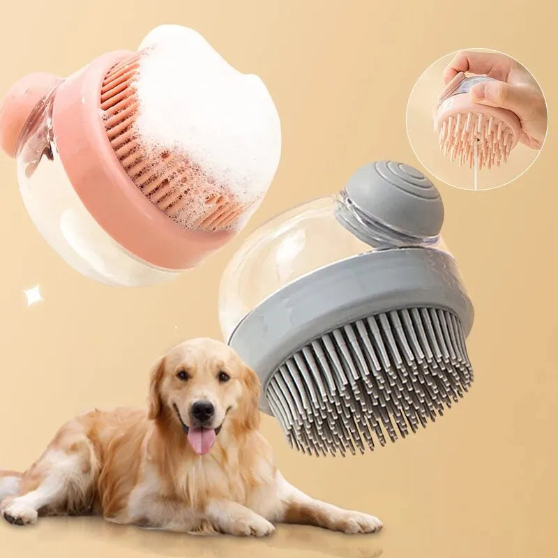 1pc Pet Bath Brush Soft Silicone With - ProPawPet.com