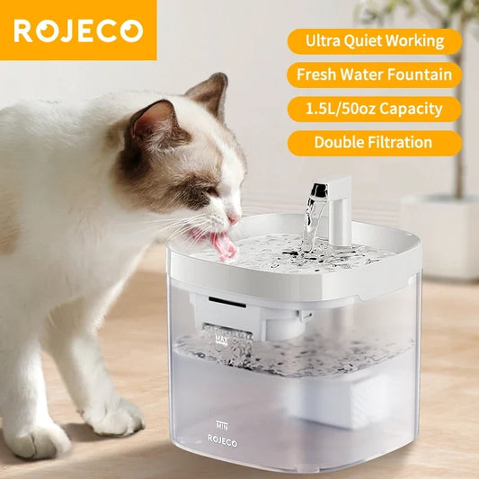 ROJECO Smart Cat Water Fountain Automatic - ProPawPet.com