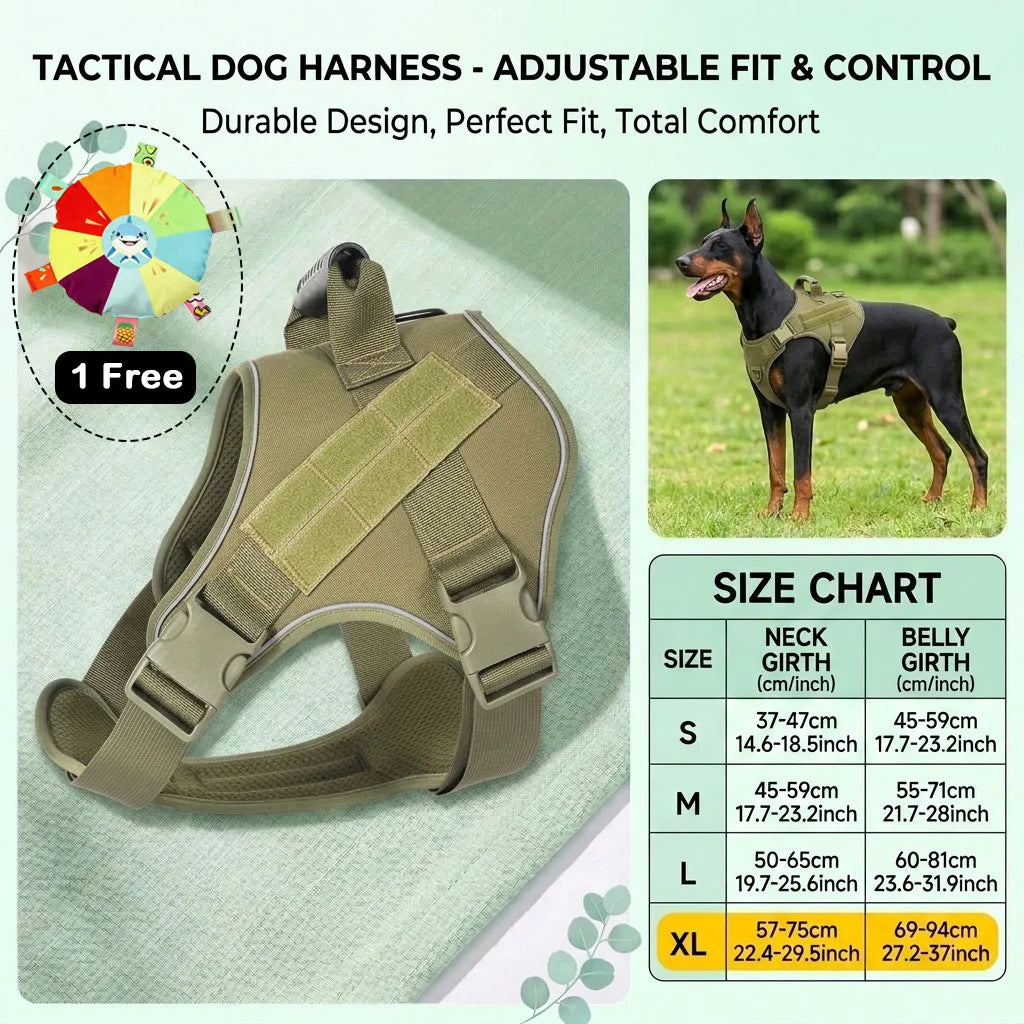Tactical Dog Harness for Large Dogs No Pull - ProPawPet.com