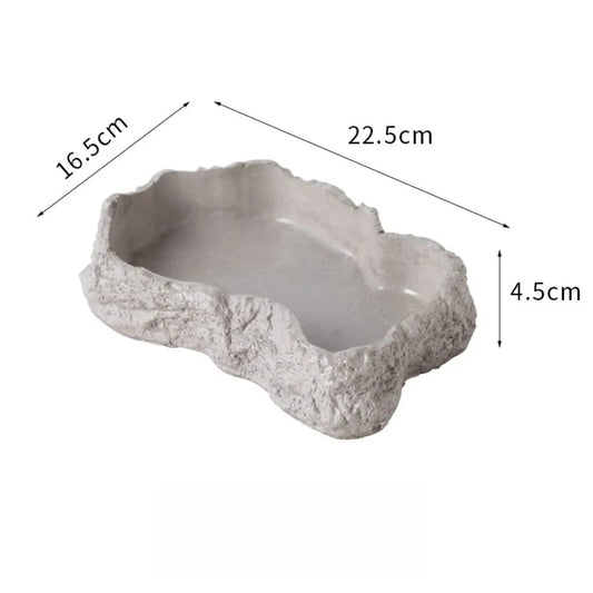 New Simulated Rock Reptile Food Bowl - ProPawPet.com