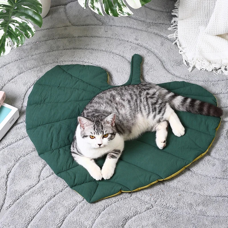 Cat Mattress Leaf Shape Cat Nest Cat and Dog - ProPawPet.com