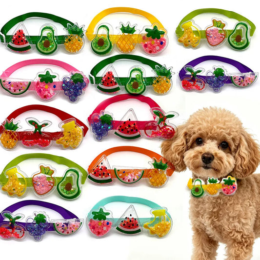 30/50pcs Cute Fruit Style Dog Bow Tie Summer - ProPawPet.com