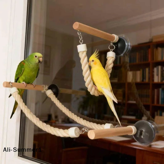 【E】1 Set Hanging Bird Ladder Bridge Boredom - ProPawPet.com