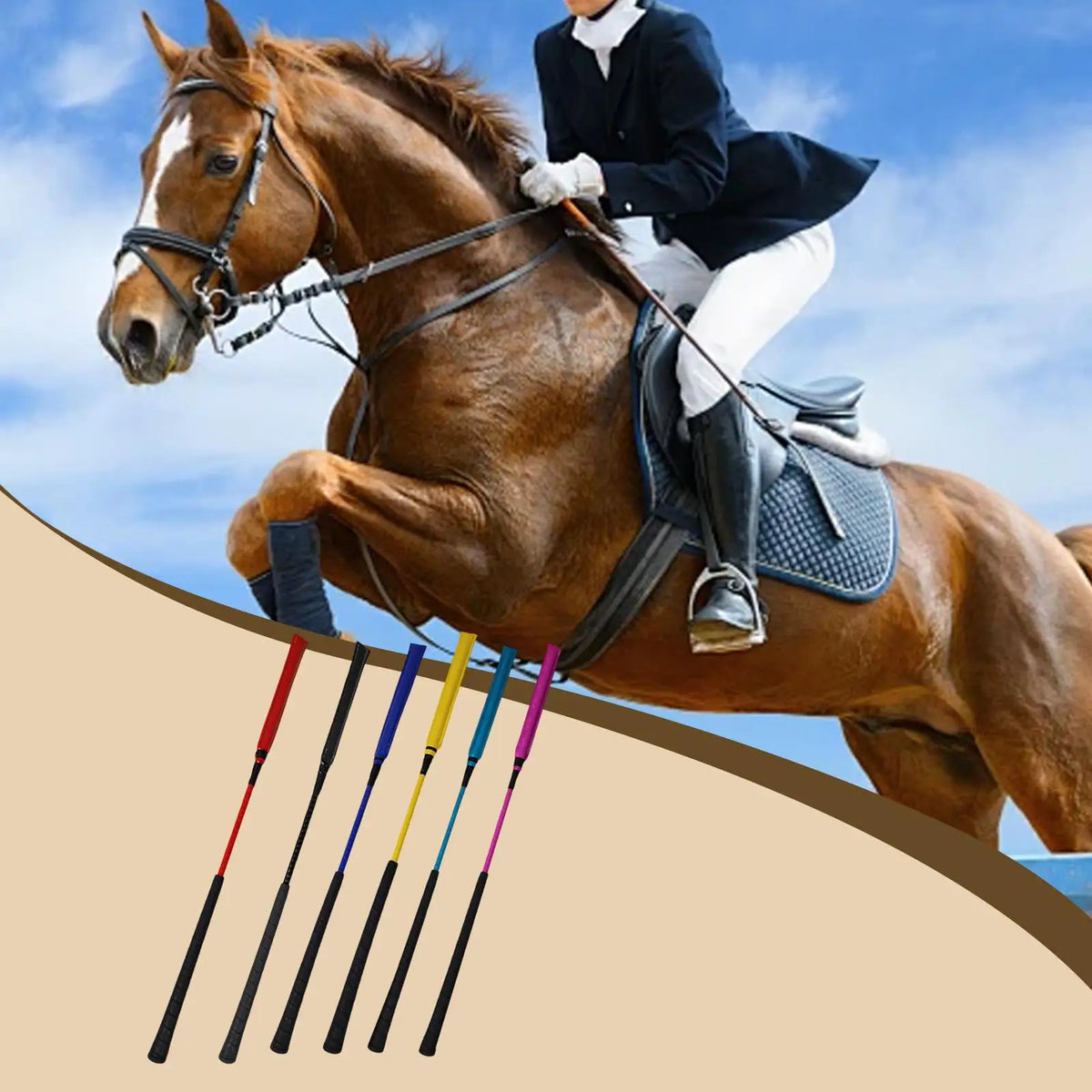 Portable Horse Whip Ergonomic Training Crop - ProPawPet.com