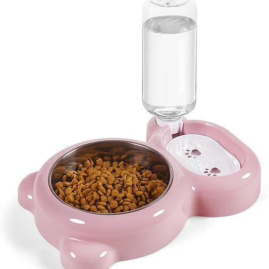 Double Bowl Set Cat Bowl , pet automatic - ProPawPet.com