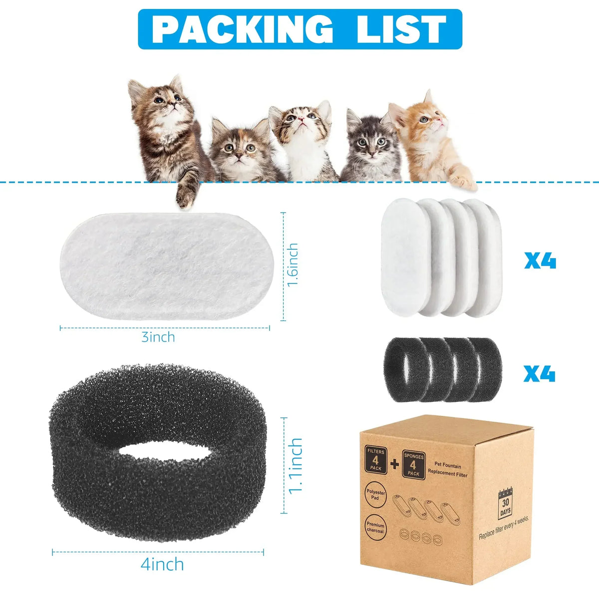Replacement Filters Element For Cat Dog - ProPawPet.com