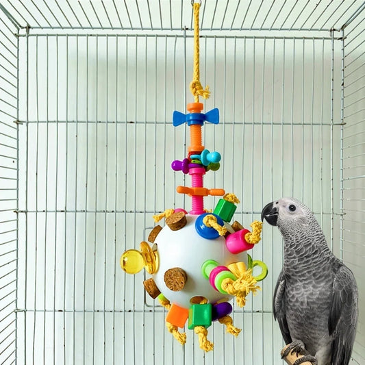 Parrot Puzzle Toy Colorful Foraging Ball - ProPawPet.com