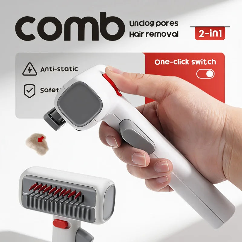 2-in-1 Anti-Static Knot-Removing Deshedding - ProPawPet.com