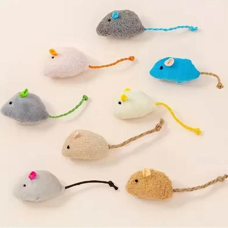 3/7PCS Interactive Plush Rat And Cat Toys - ProPawPet.com