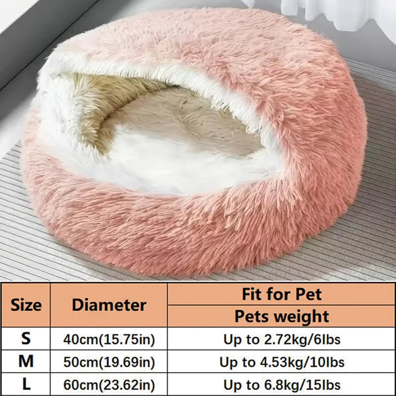 Cozy Cat Bed Shell-Shaped Semi-Enclosed - ProPawPet.com