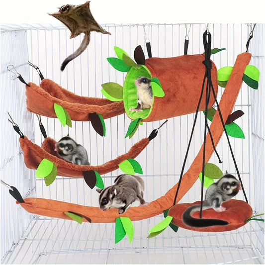 5pcs/set Plush Cotton Hamster Hammock Round - ProPawPet.com