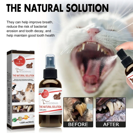 Pet Dental Spray for Dogs Cats Tartar Plaque - ProPawPet.com