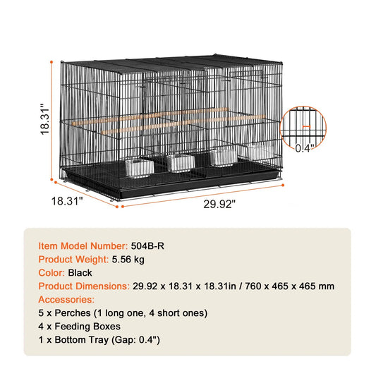 30-inch Flight Bird Cage, Stackable Divided - ProPawPet.com