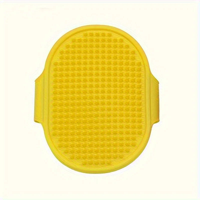 Adjustable Pet Shampoo Brush Silicone Massage Rubber Bathing Comb – 3 Colors
