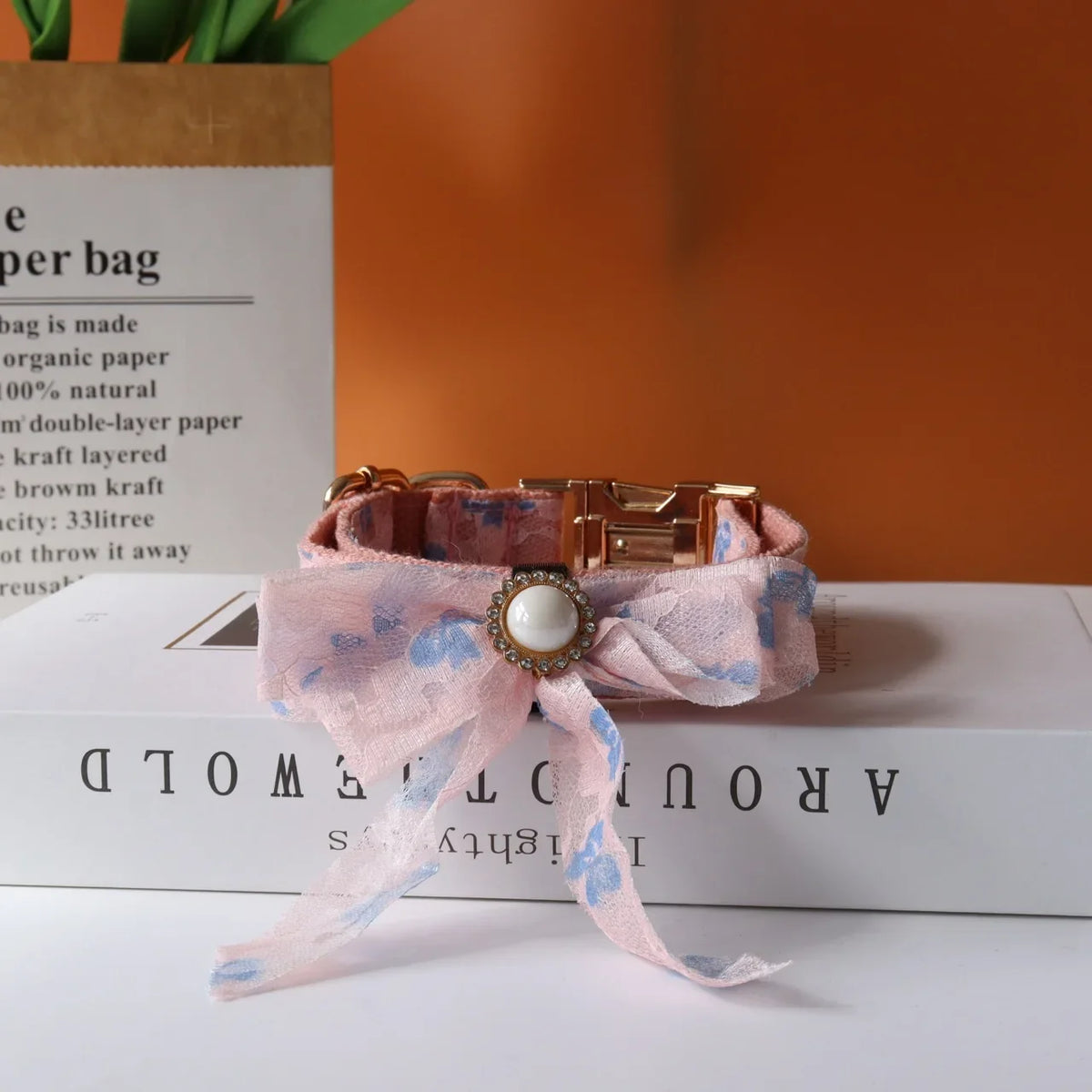 Personalized ID Lace Wedding Dog Collar - ProPawPet.com