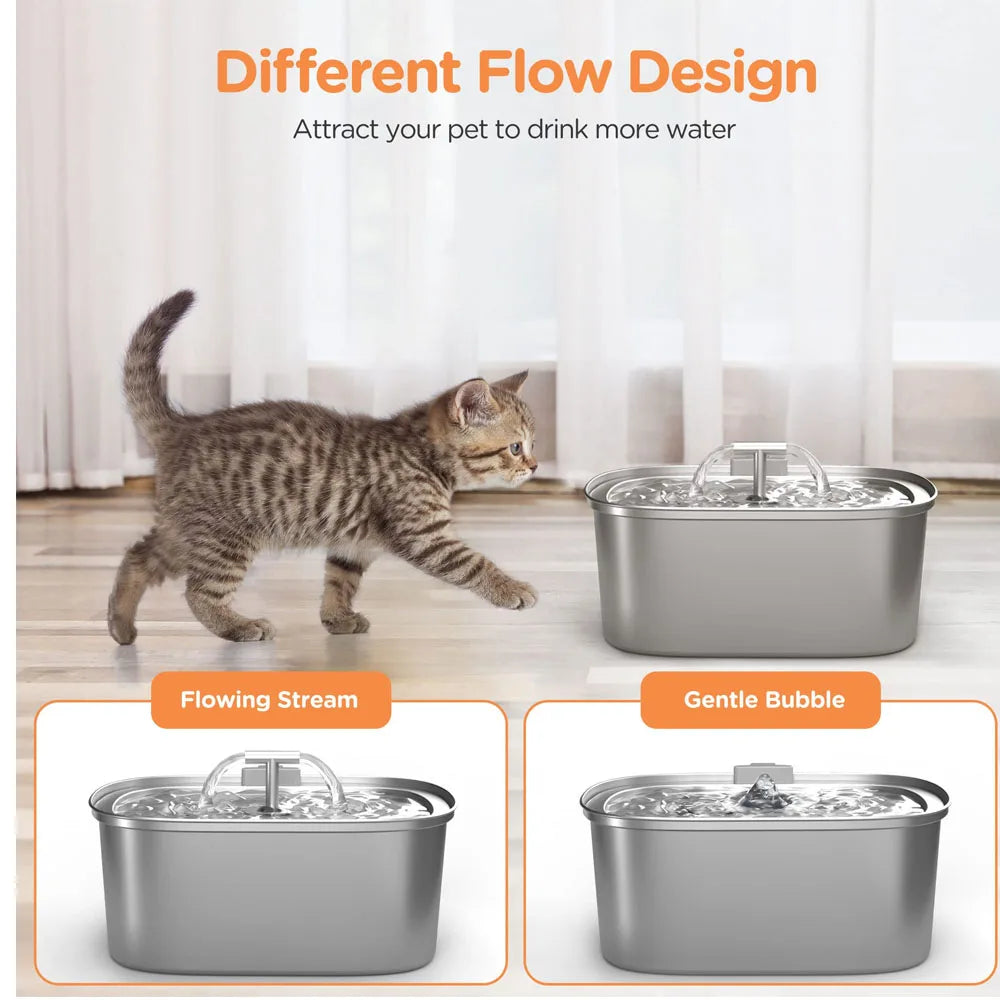 3.2L/108oz Automatic Cat Water Fountain - ProPawPet.com