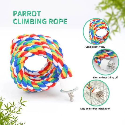 Cotton Rope Parrot Rope Toy 40/80//105/200cm - ProPawPet.com