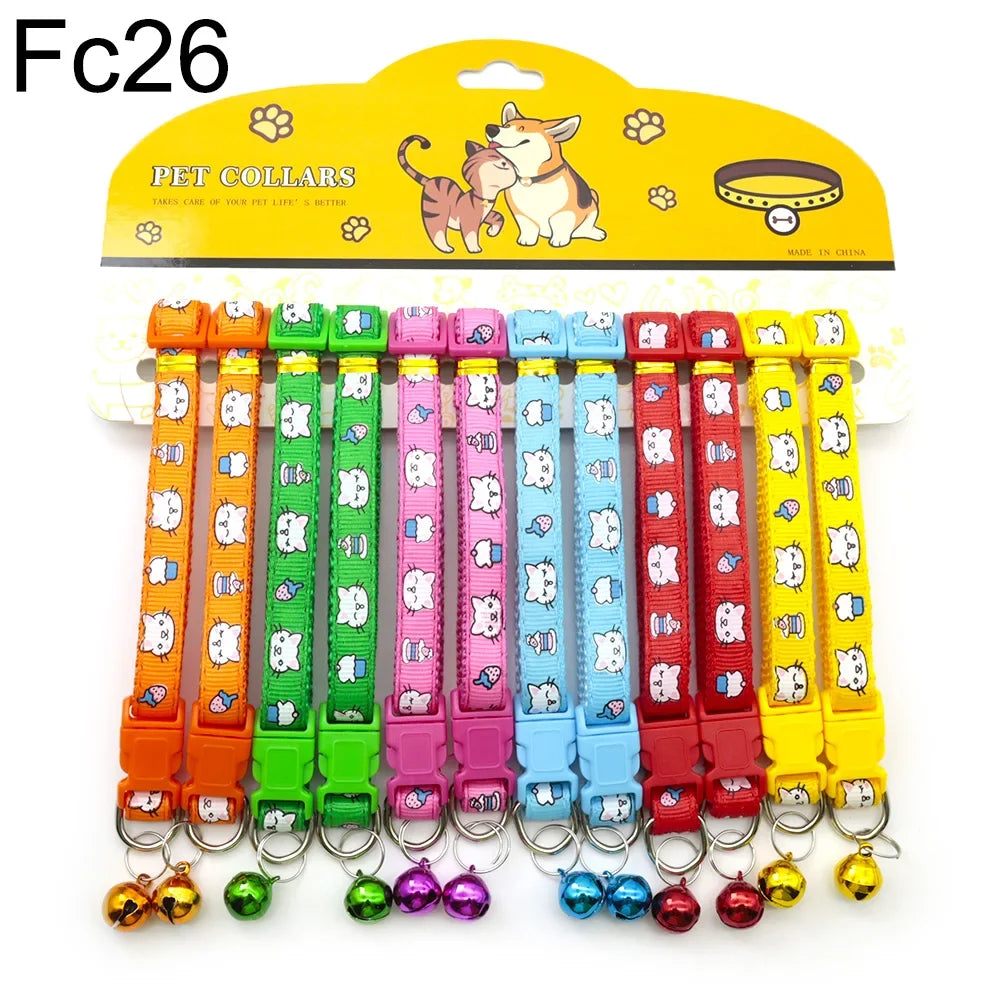 12PCS Cat & Dog Fashion Outdoor Collar with - ProPawPet.com