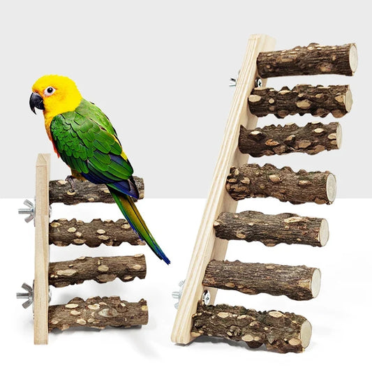 1PC Wood Ladder Pet Interactive Bird Parrot - ProPawPet.com