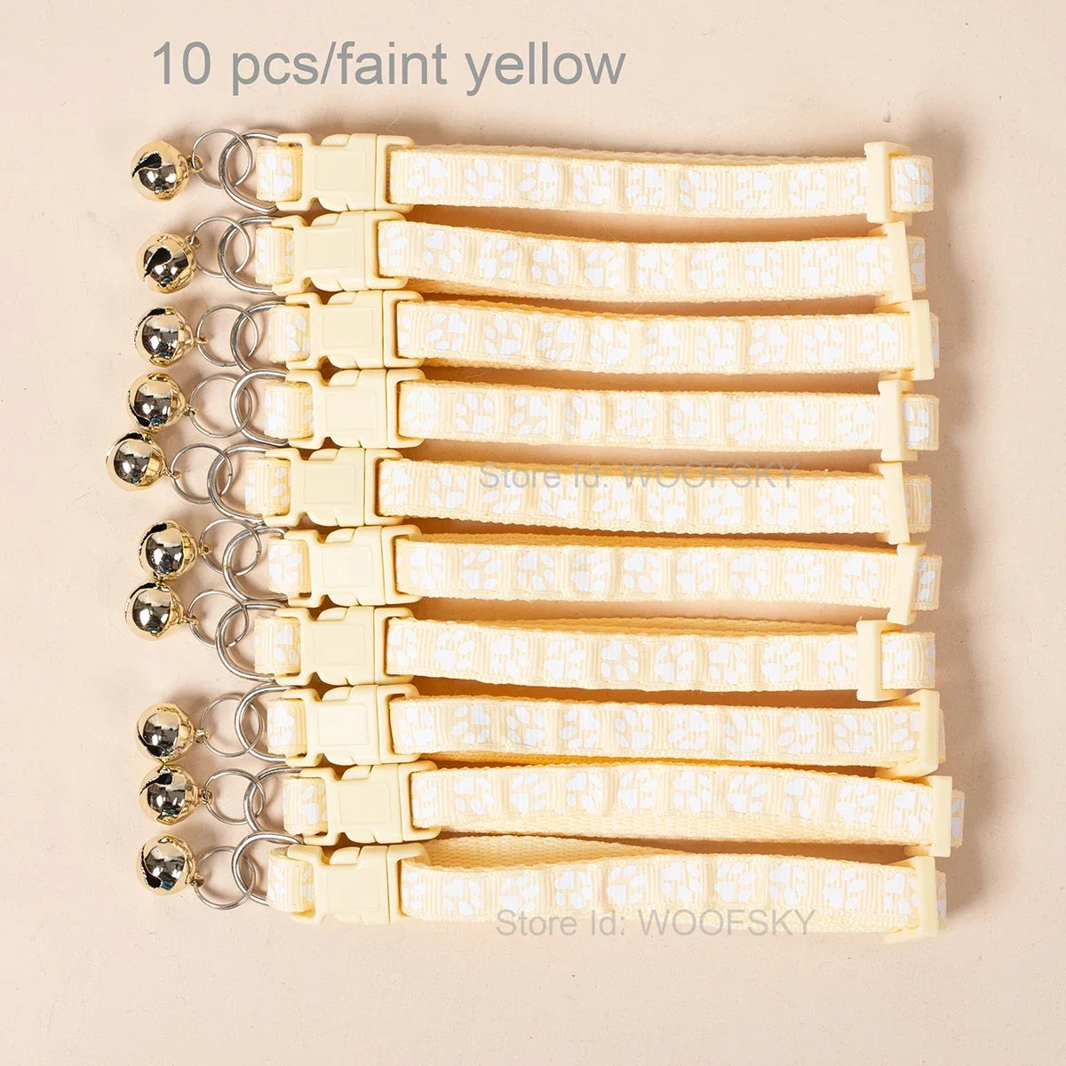 10pcs Colorful Pet Collars with Bell 23 - ProPawPet.com