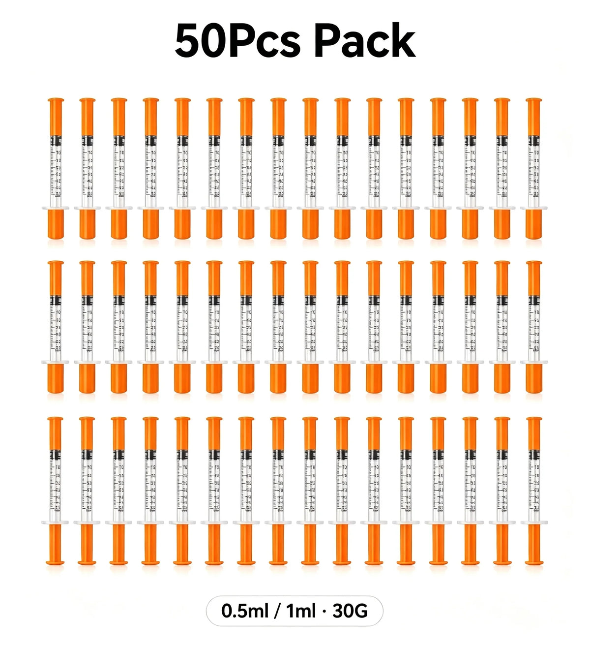 100/50/10Pcs 0.5ml 1ml 30G Disposable - ProPawPet.com