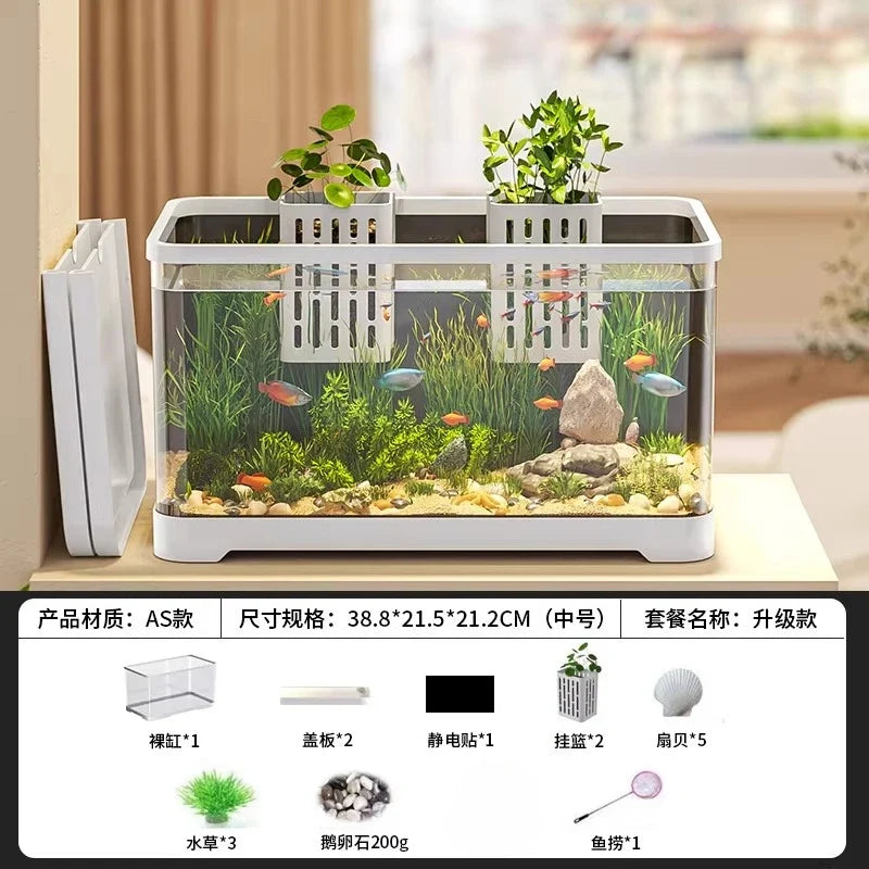 All-in-one Aquarium Filter Oxygen System Small Living Room – 27 Colors